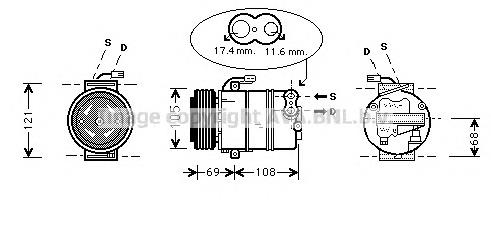 OLAK316 AVA compressor de aparelho de ar condicionado