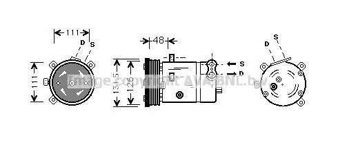 OLAK280 AVA compressor de aparelho de ar condicionado