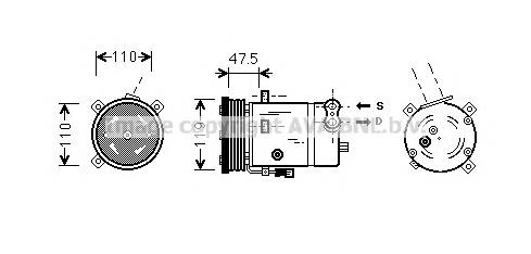 OLAK277 AVA compressor de aparelho de ar condicionado