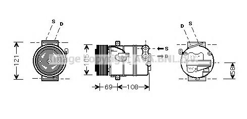 OLAK438 AVA compressor de aparelho de ar condicionado