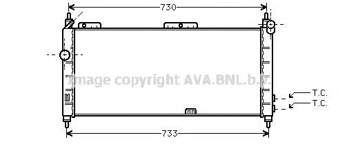OLA2203 AVA Радиатор основной