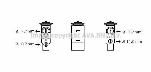 Клапан TRV кондиционера OL1411 AVA