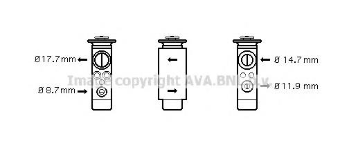 Клапан TRV кондиционера OL1461 AVA