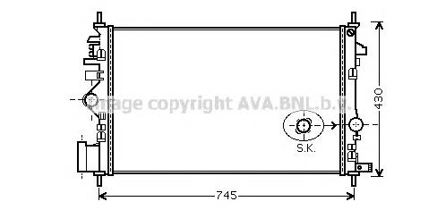 Радиатор OL2474 AVA