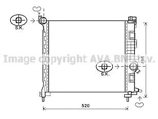 Радиатор OL2561 AVA