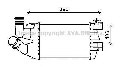 OL4584 AVA radiador de intercooler