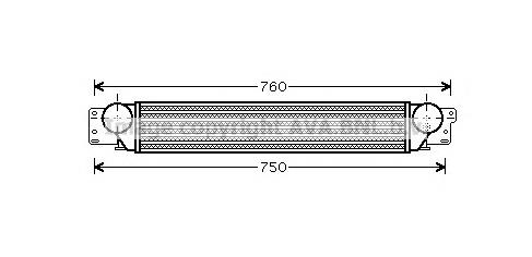 OL4442 AVA radiador de intercooler