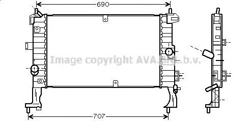 Радиатор OL2346 AVA