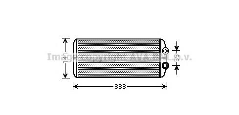 PE6312 AVA радиатор печки