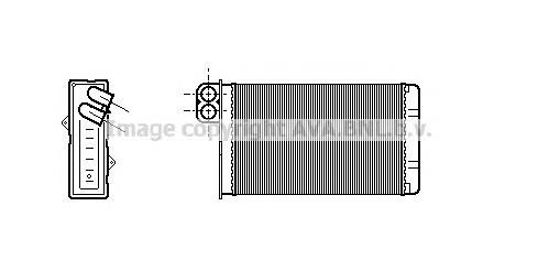 Радиатор печки PE6233 AVA