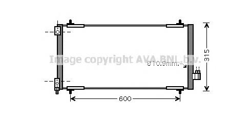 Радиатор кондиционера PEA5301 AVA