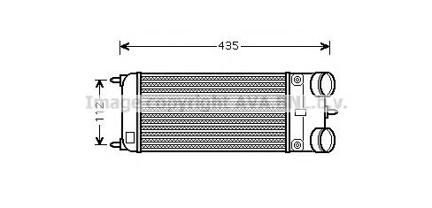 pea4353 AVA radiador de intercooler