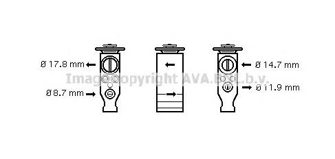Клапан TRV, кондиционера Mahle Original AVE59000P