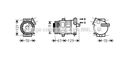 OLK558 AVA compressor de aparelho de ar condicionado