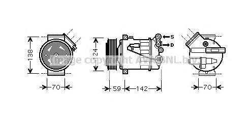 Компрессор кондиционера OLK449 AVA