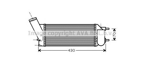 PE4335 AVA radiador de intercooler