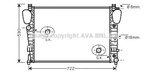 Радиатор MSA2306 AVA