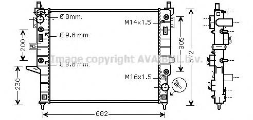 Радиатор MSA2271 AVA