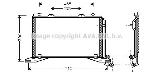 Радиатор охлаждения кондиционера AVA MS5222