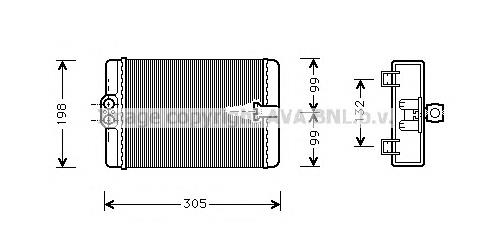 Радиатор печки MS6186 AVA