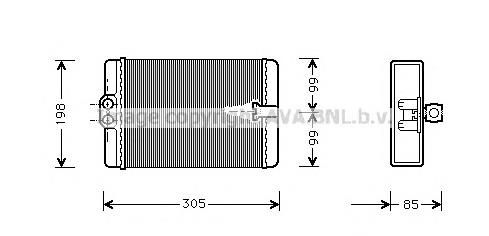 MS6250 AVA radiador de forno (de aquecedor)