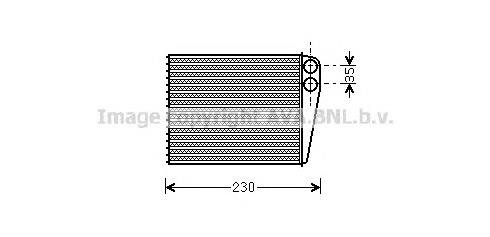 Радиатор печки MS6465 AVA