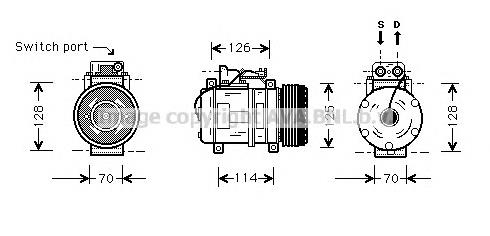 Компрессор кондиционера MSK273 AVA