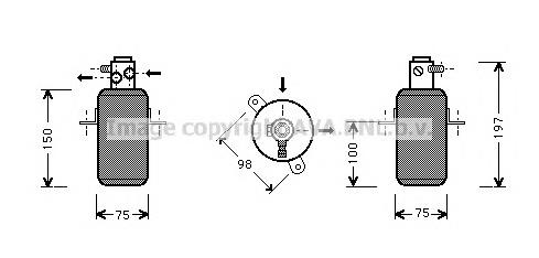 MSD266 AVA tanque de recepção do secador de aparelho de ar condicionado