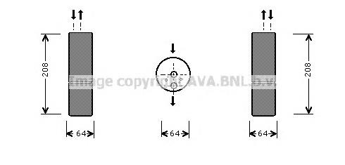 MSD053 AVA tanque de recepção do secador de aparelho de ar condicionado