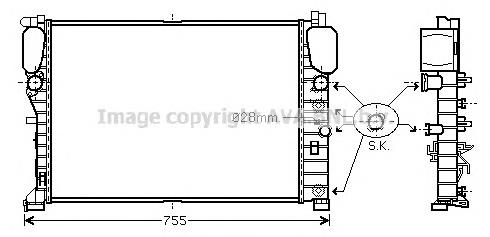 Радиатор MSA2459 AVA