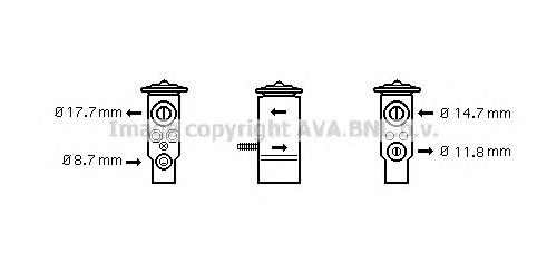 Клапан TRV кондиционера MS1111 AVA