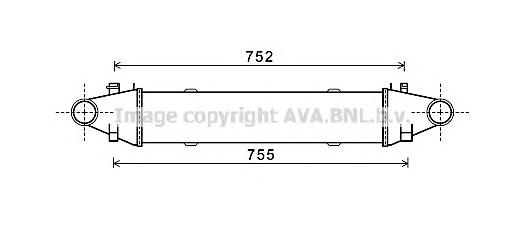 MS4525 AVA radiador de intercooler