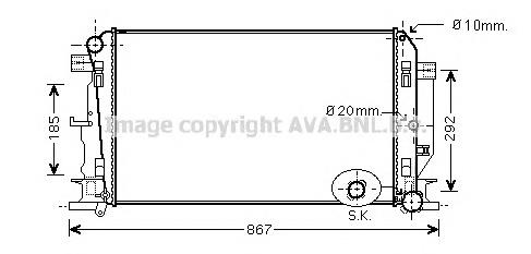 Радиатор MS2402 AVA