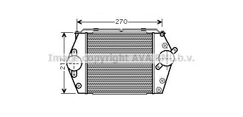 MZ4188 AVA radiador de intercooler