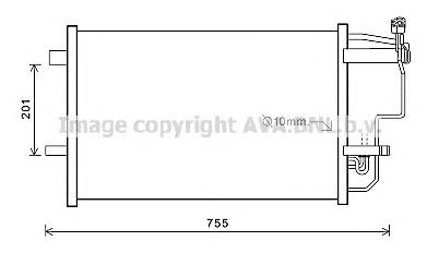 MZ5242 AVA радиатор кондиционера