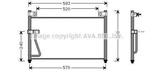 Радиатор кондиционера MZ5126 AVA