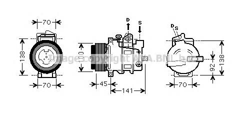 MSK428 AVA compressor de aparelho de ar condicionado