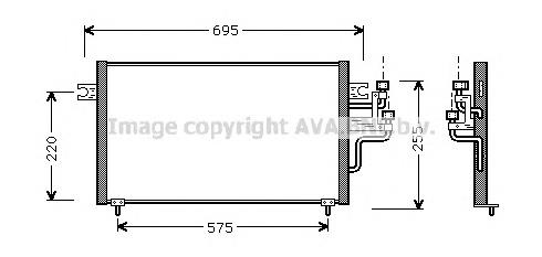 Радиатор охлаждения кондиционера AVA MT5119
