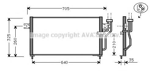 Radiador de aparelho de ar condicionado MT5105 AVA