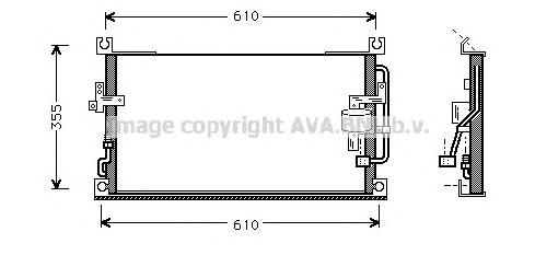 Радиатор MR146328 Mitsubishi