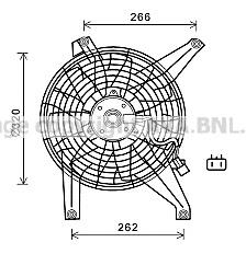 MT7528 AVA difusor do radiador de aparelho de ar condicionado, montado com roda de aletas e o motor