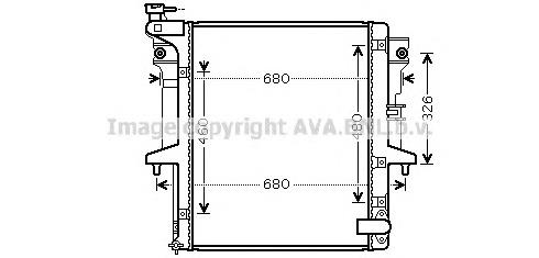 Radiador de esfriamento de motor MT2203 AVA