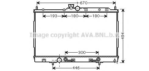 MT2197 AVA Радиатор основной