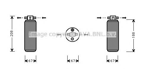 UVD027 AVA tanque de recepção do secador de aparelho de ar condicionado