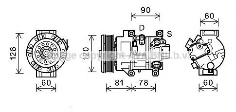 TOK581 AVA compressor de aparelho de ar condicionado