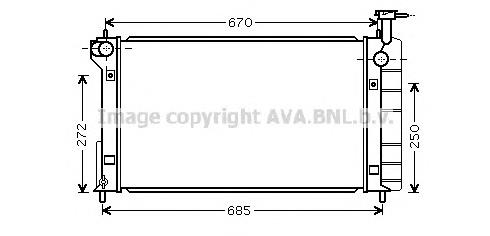 Радиатор 1640021050 Toyota