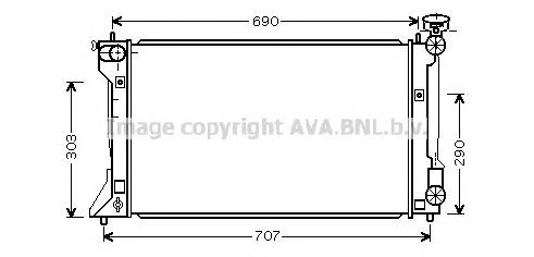 Купить TO2333 AVA Радиатор водяной