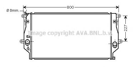 TO2401 AVA Радиатор основной