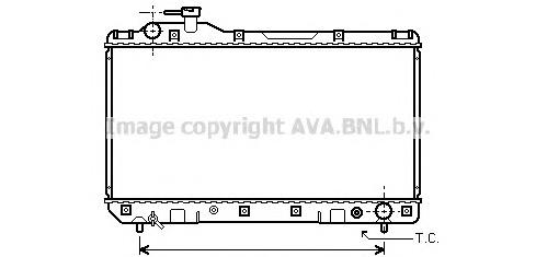 Radiador de esfriamento de motor Toyota RAV4 SXA 10