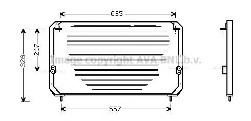 TO5202 AVA radiador de aparelho de ar condicionado